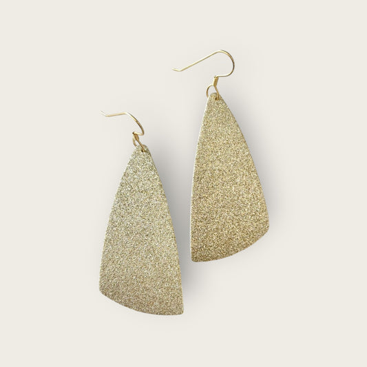 Golden Hour | Glitter Dangle Earrings