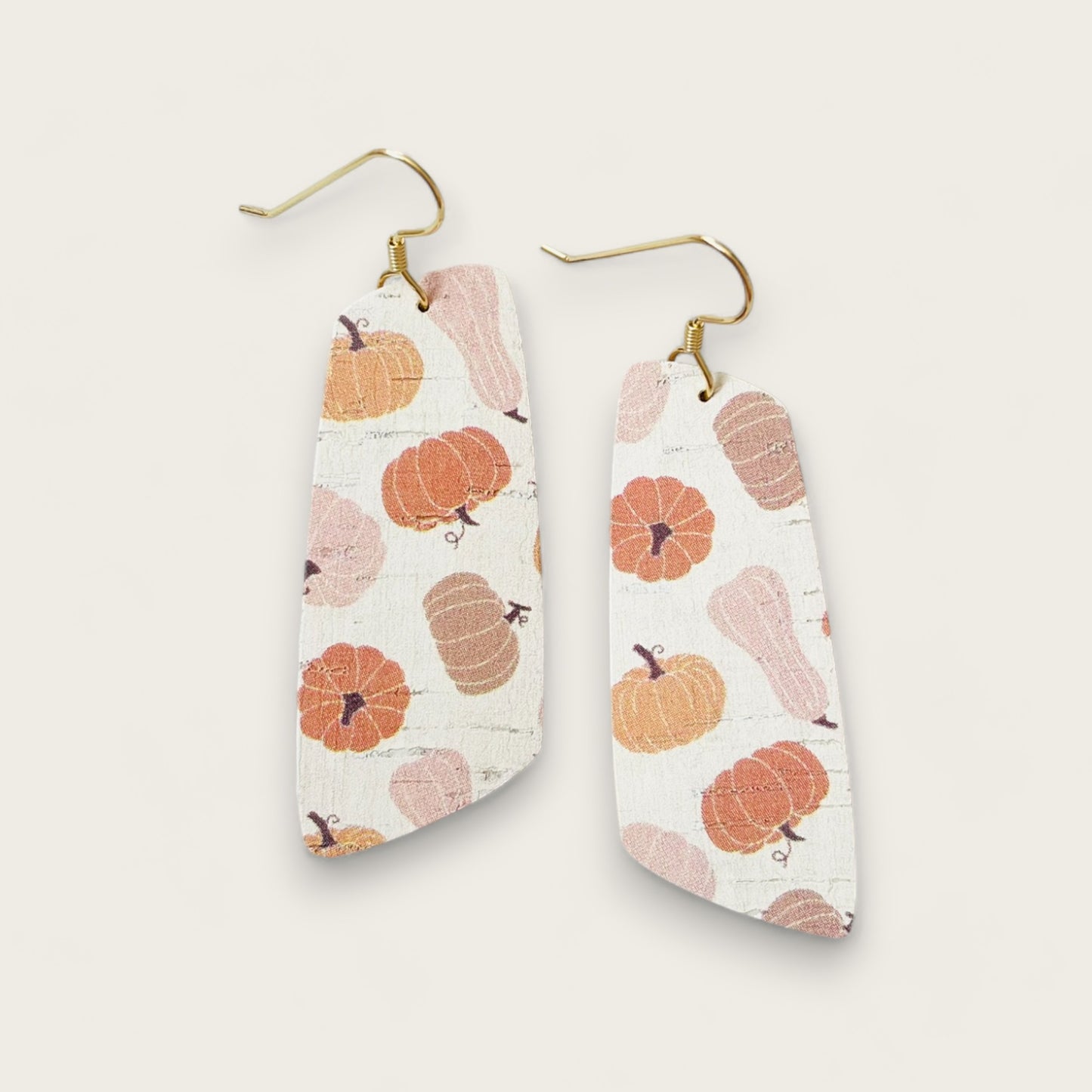 Pumpkin Patch | Genuine Leather Dangle Earrings